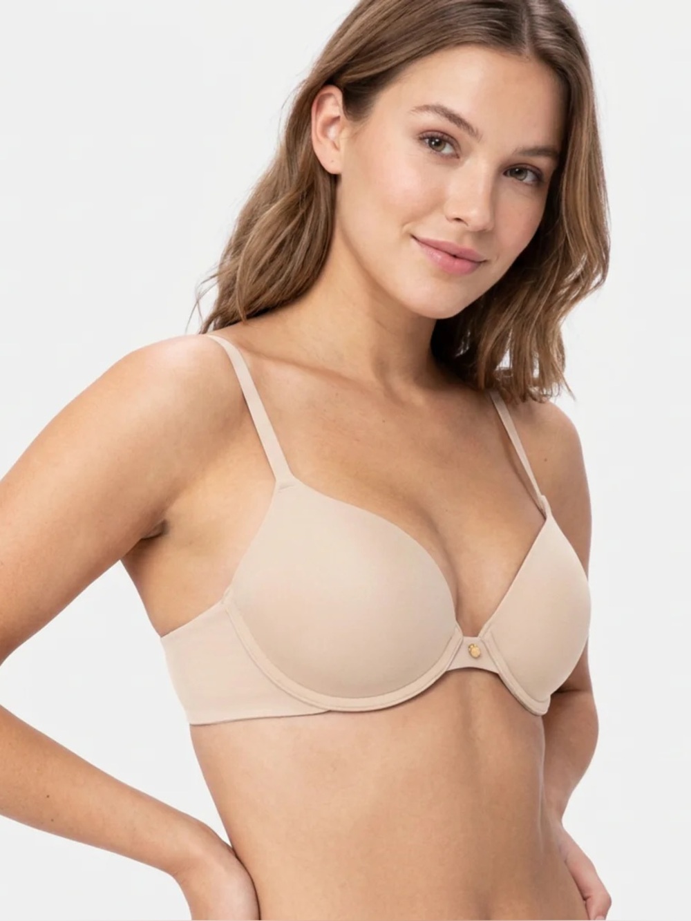 Underoutfit No Gap Demi Totally Tailored Bra Sand S NWT